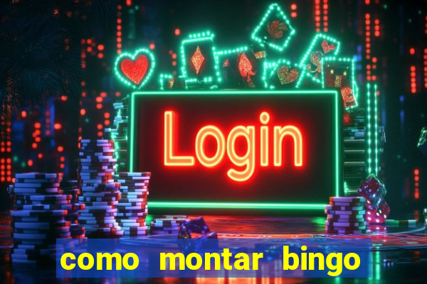 como montar bingo brinquedos toia